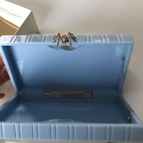 Charlotte Olympia Baby Blue Spider Clutch - Picture 7 of 8